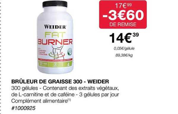 brûleur de graisse 300 - weider