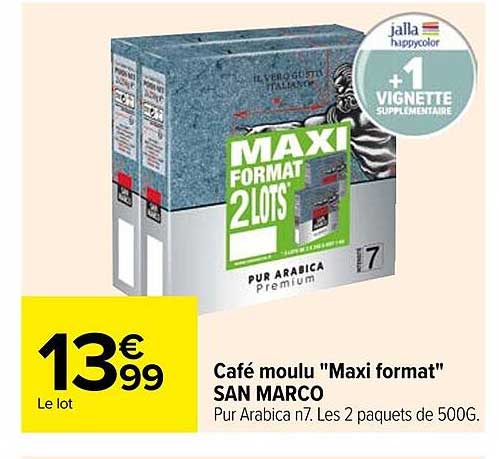café moulu "maxi format" san marco