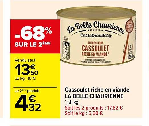 cassoulet riche en viande la belle chaurienne