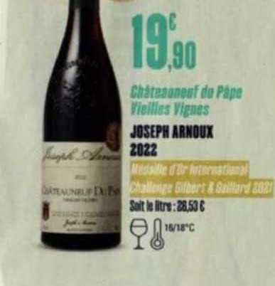 châteauneuf du pâpe vieilles vignes joseph arnoux 2022