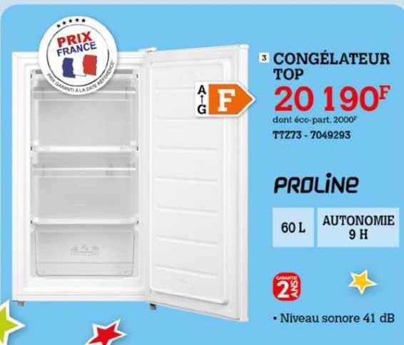 Congélateur Top Proline
