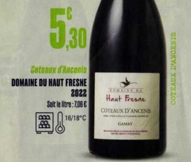 coteaux d'ancenis domaine du haut fresne 2022