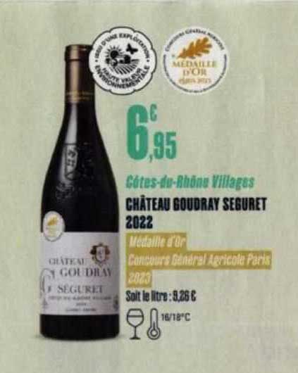 côtes-du-rhône villages château goudray seguret 2022