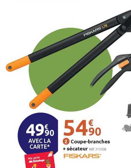 coupe-branches + sécateur fiskars