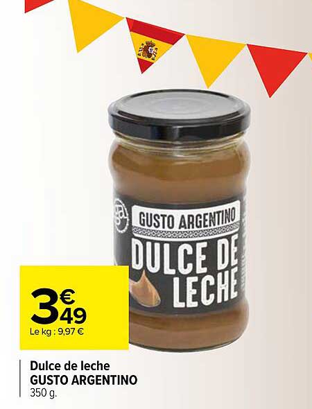 dulce de leche gusto argentino