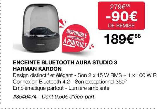 Enceinte Bluetooth Aura Studio 3 Harman Kardon