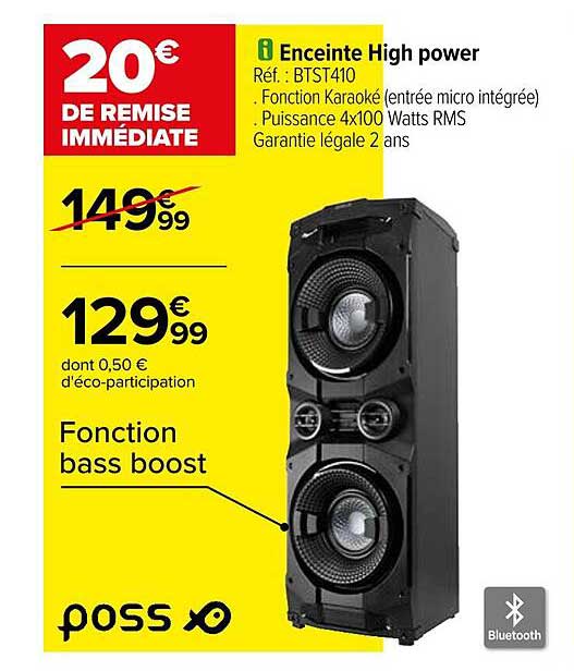 enceinte high power poss