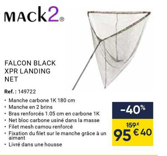 falcon black xpr landing net mack2