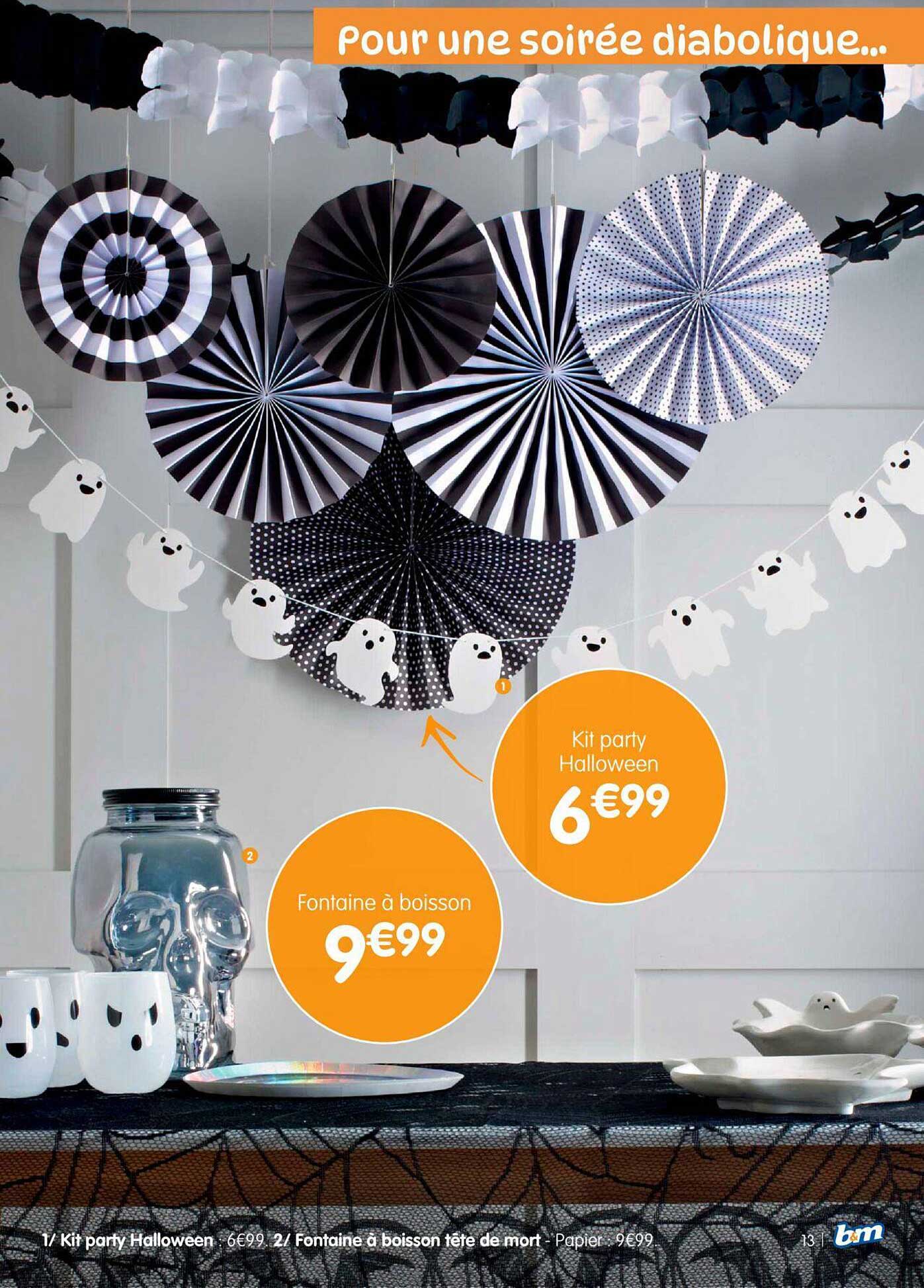 fantôme à boisson, kit party halloween