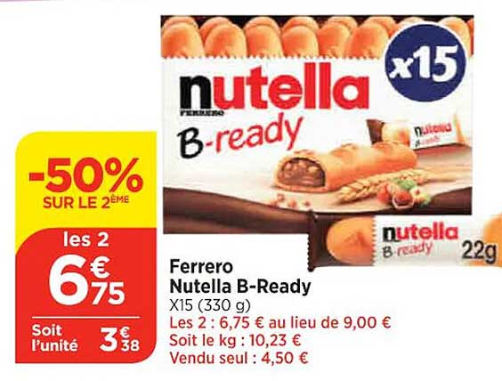 ferrero nutella b-ready