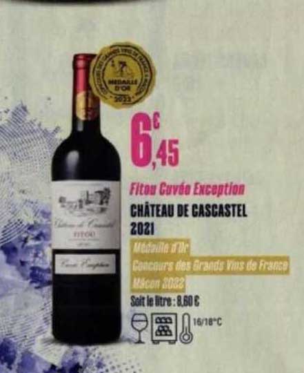 Fitou Cuvée Exception Château De Cascastel 2021