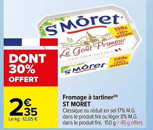 fromage à tartiner st môret