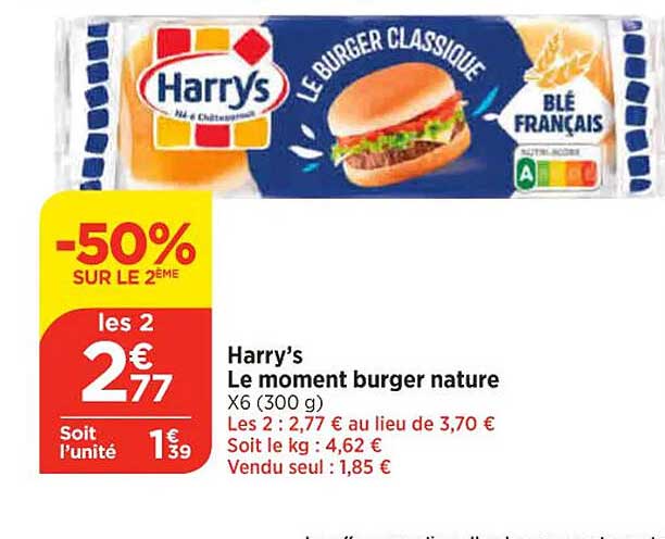 Harry's Le Moment Burger Nature