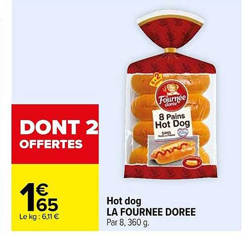 hot dog la fournée dorée