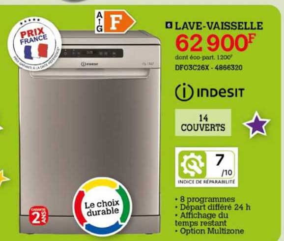 indesit lave-vaisselle