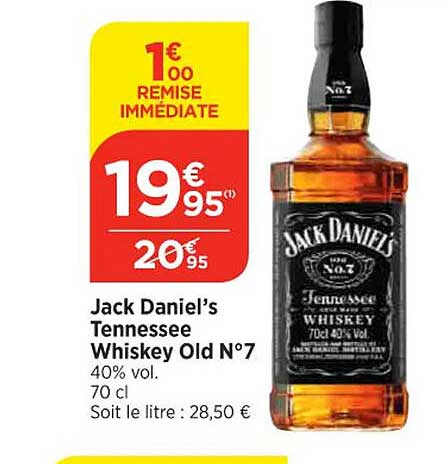 jack daniel's tennessee whiskey old n°7