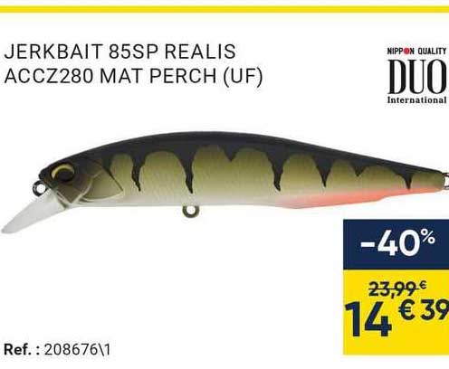 jerkbait 85sp realis accz280 mat perch (uf)