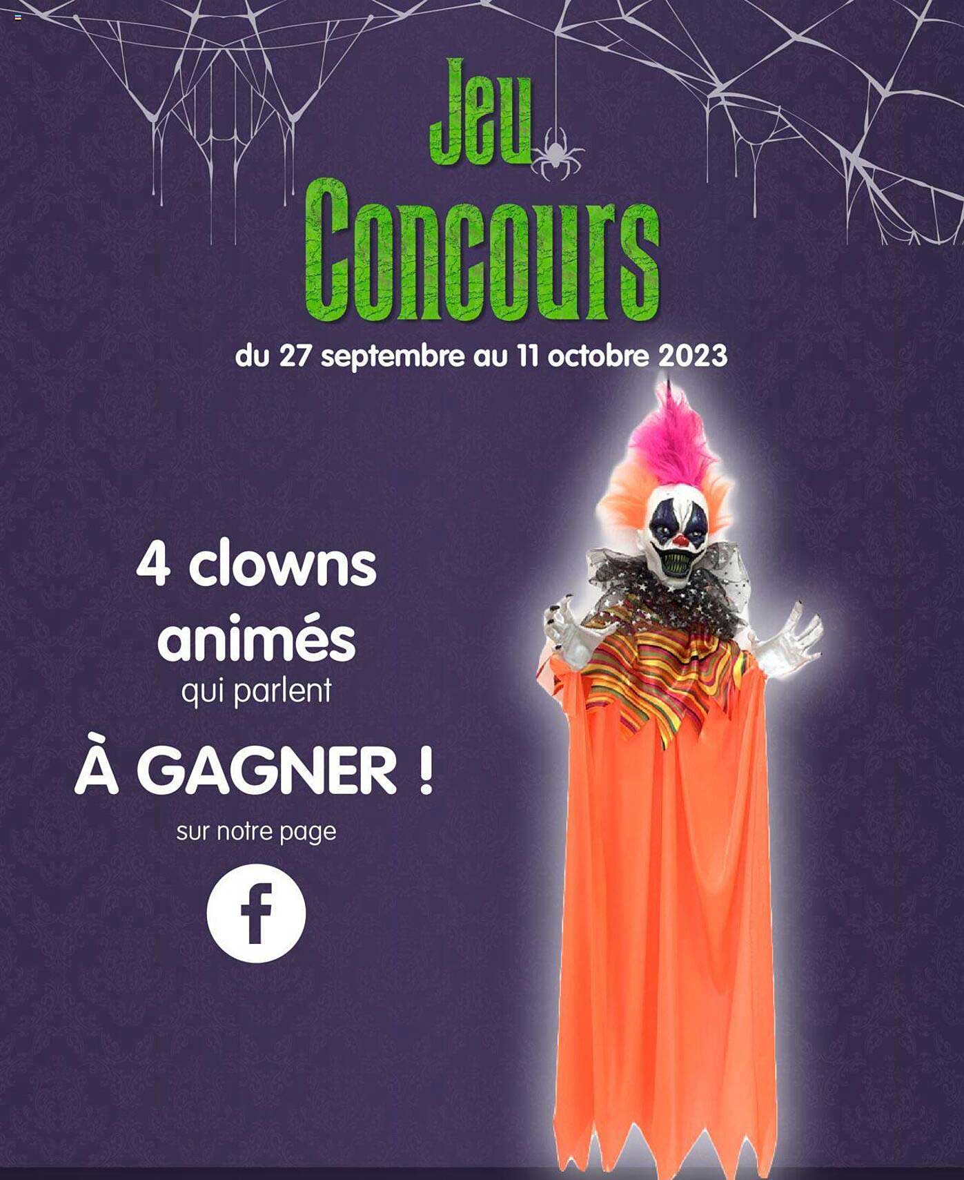 jeu concours : 4 clowns animés à gagner