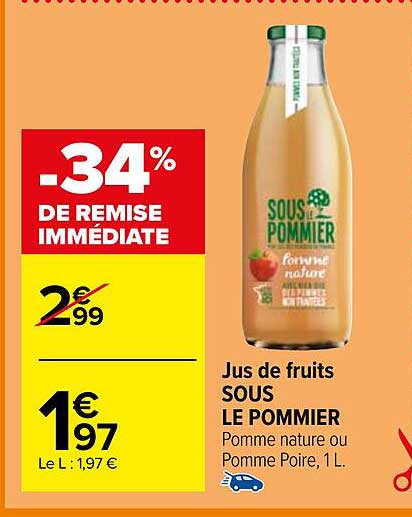 jus de fruits sous le pommier