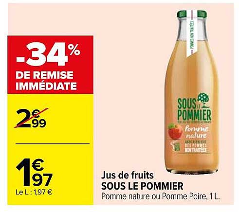 jus de fruits sous le pommier
