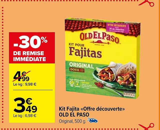 Kit Fajita «offre Découverte» Old El Paso