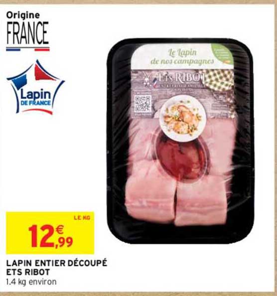 lapin entier découpé ets ribot