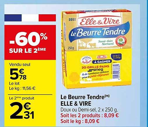 Le Beurre Tendre Elle & Vire