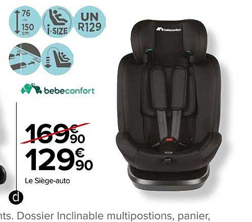 le siège-auto bébé confort