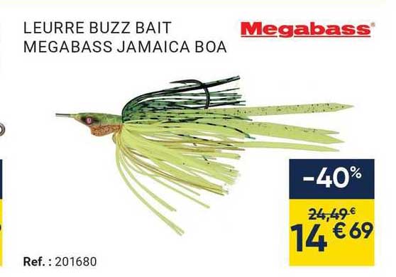 leurre buzz bait megabass jamaica boa