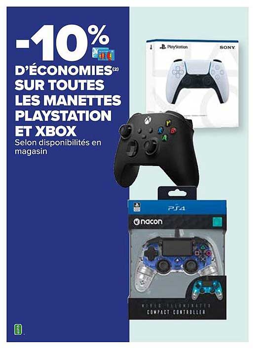 manettes playstation et xbox