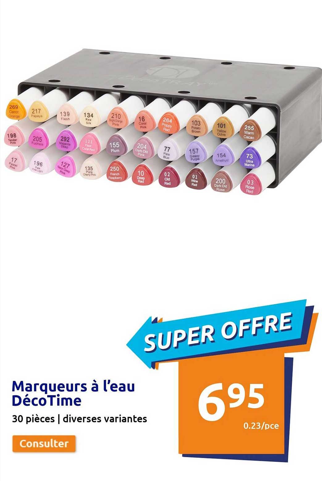 marqueurs à l'eau décoTime