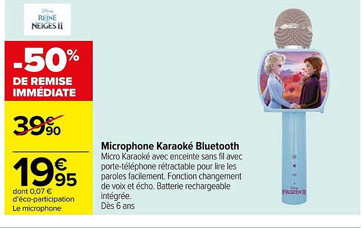 microphone karaoké bluetooth