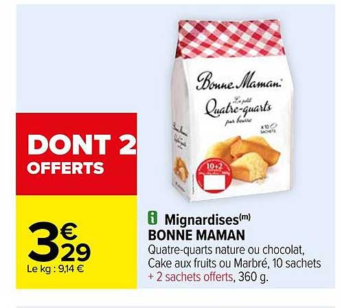 mignardises bonne maman