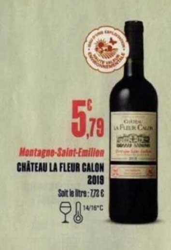 montagne-saint-émilion château la fleur calon 2019