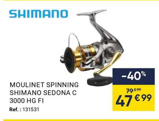 moulinet spinning shimano sedona c 3000 hg fi
