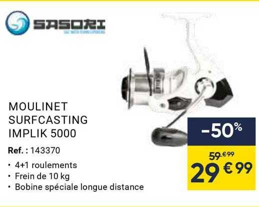 Moulinet Surfcasting Implik 5000 Sadori