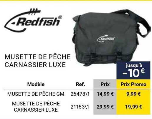 musette de pêche carnassier luxe redfish