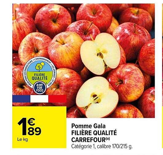 Pomme Gala Filière Qualité Carrefour