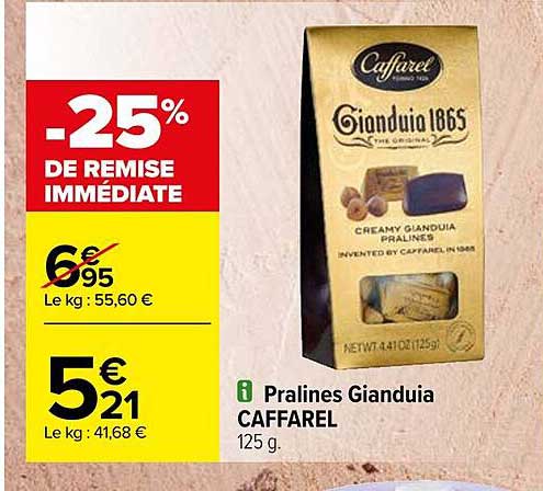 pramines gianduia caffarel