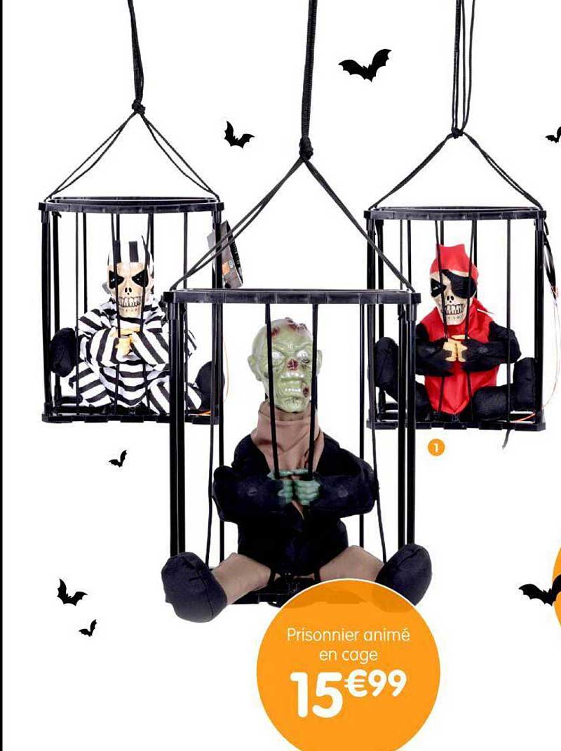 prisonnier animé en cage