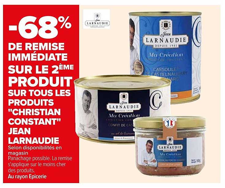 produits "christian constant" jean larnaudie
