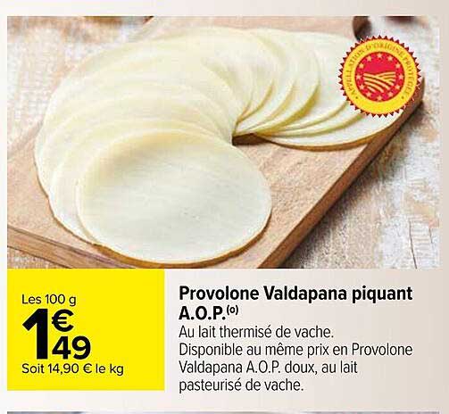provolone valdapana piquant a.o.p.