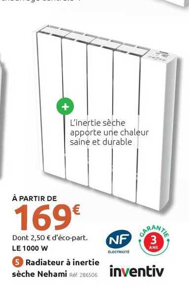 Radiateur à Inertie Sèche Nehami Inventiv