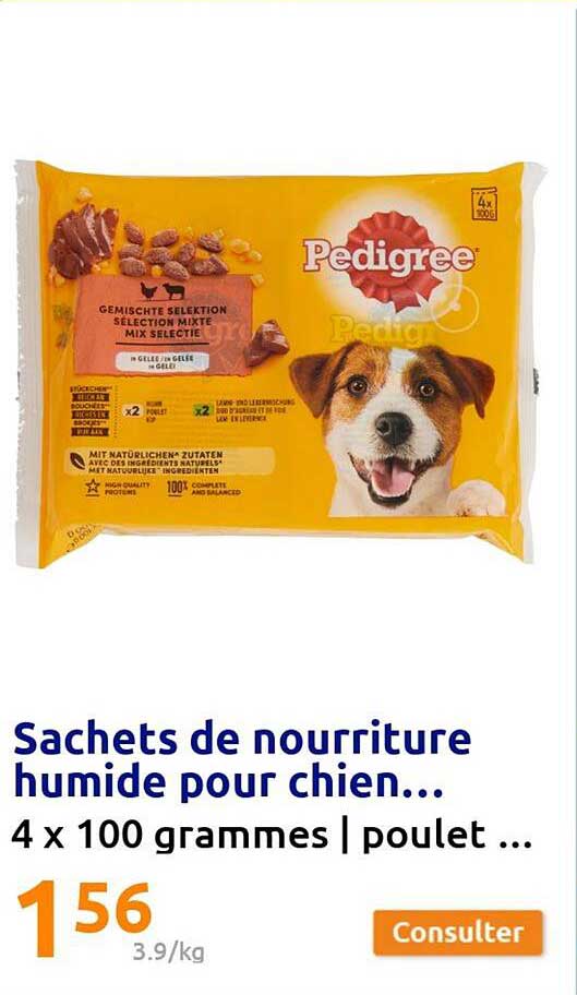sachets de nourriture humide pour chien...