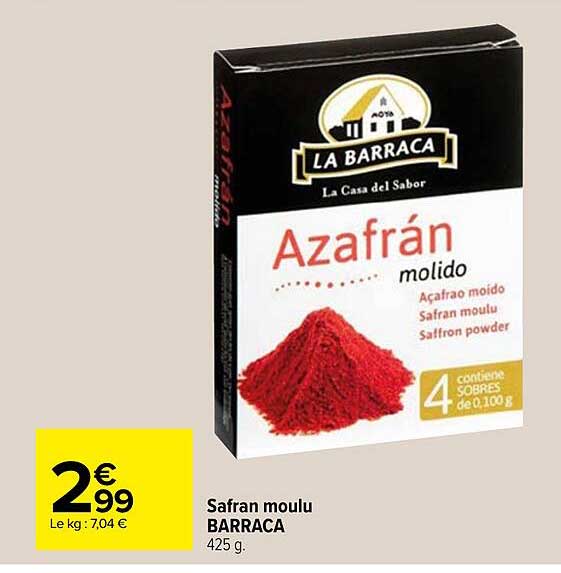 safran moulu barraca