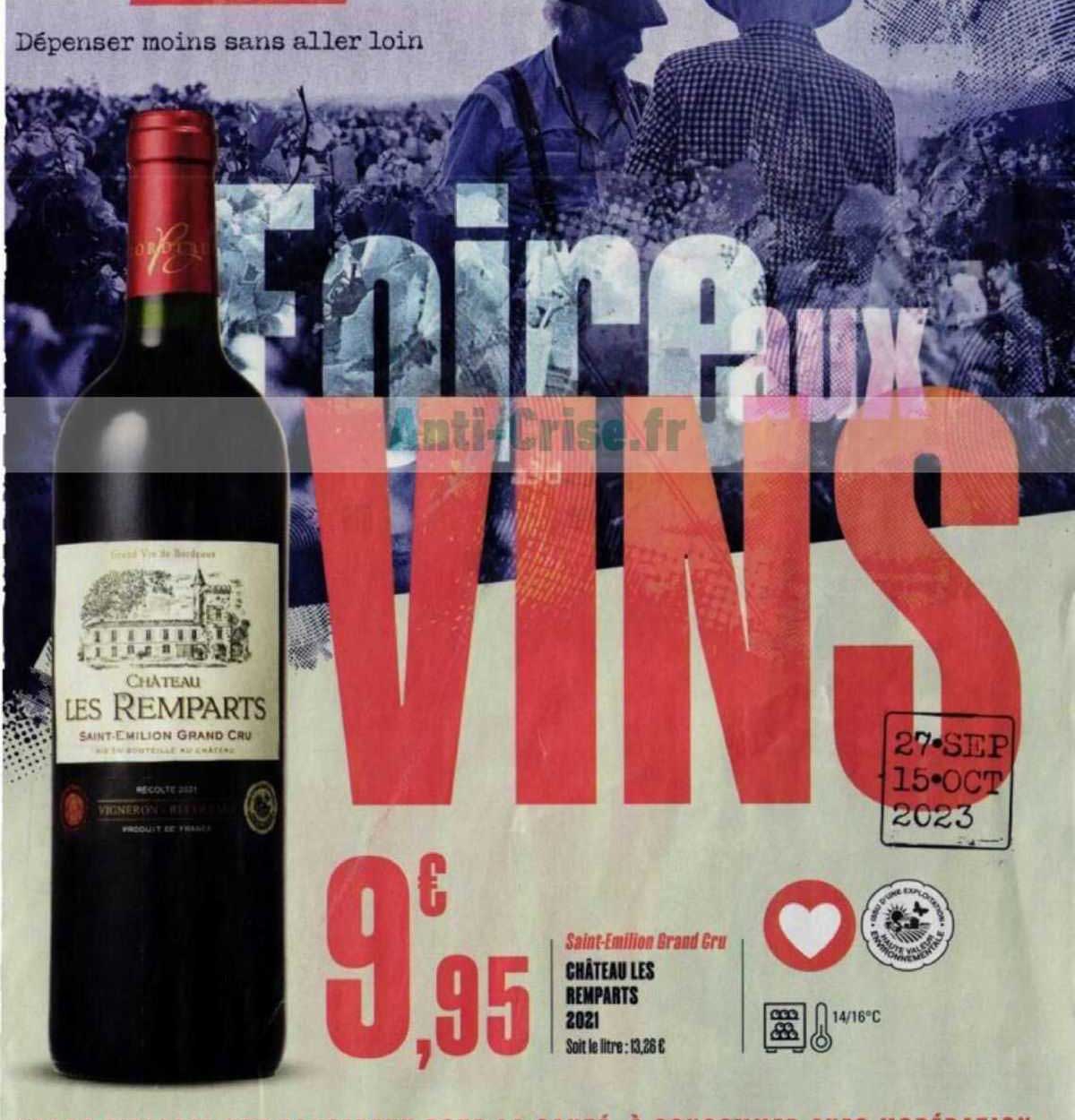 saint-emilion grand cru château les remparts 2021