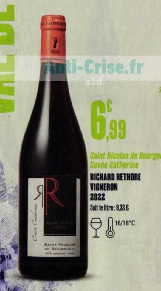 saint nicolas de bourguignon cuvée catherine richard rethore vigneron 2022