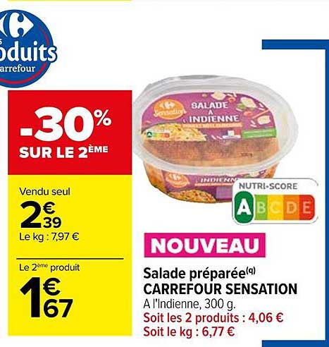 Salade Préparée Carrefour Sensation
