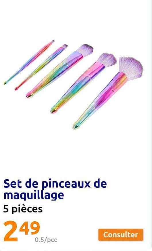 Set De Pinceaux De Maquillage