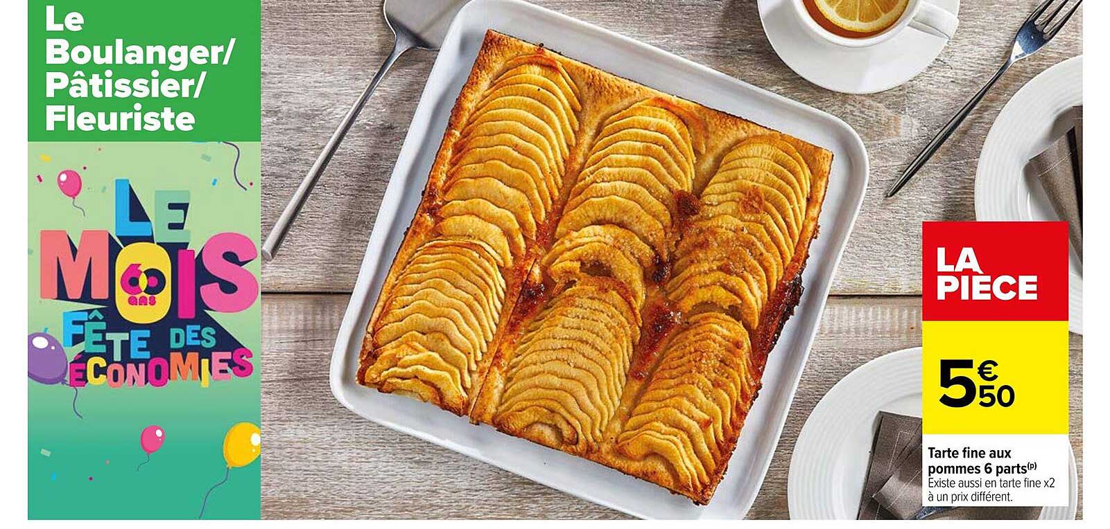 Tarte Fine Aux Pommes 6 Parts